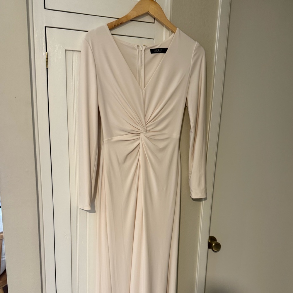 Ralph Lauren Cream Long Sleeve Dress